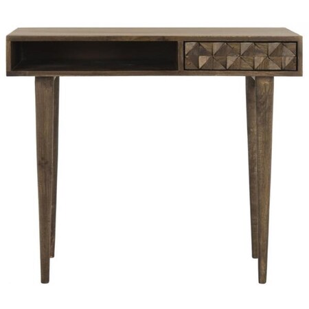 Safavieh 29.9 x 15.7 x 35 in. Zinnia Desk, Walnut DSK9000A